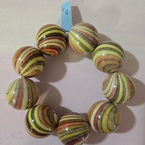 Striped Beaded Bracelet